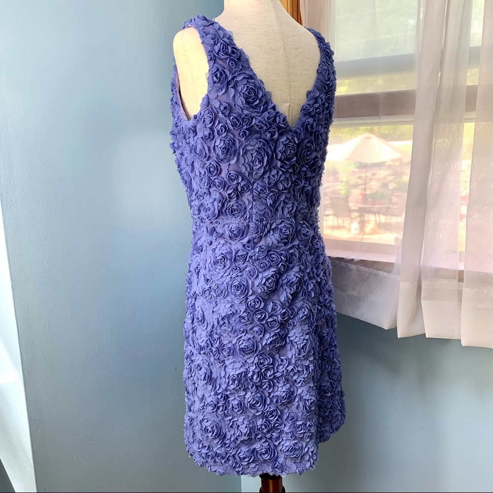 Cynthia Steffe Purple Tulle Rosette Dress - Picture 6 of 10